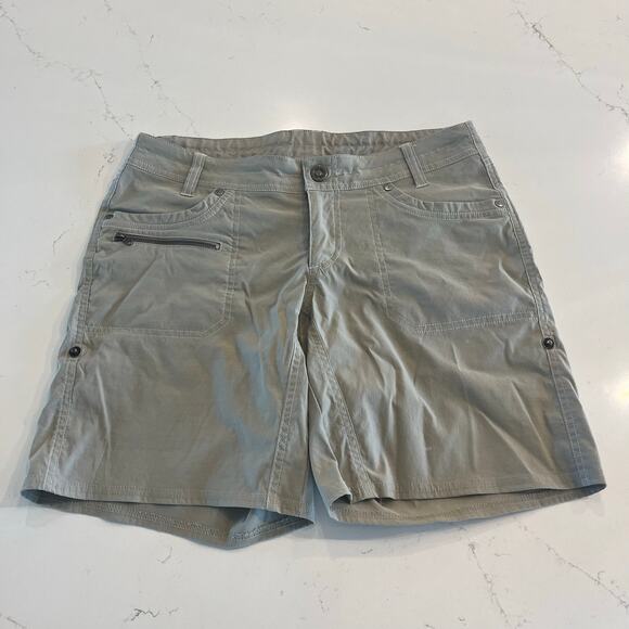 Kuhl Kliffside Air Roll-up Khaki Shorts Outdoors Hiking Size 6 - Picture 2 of 13